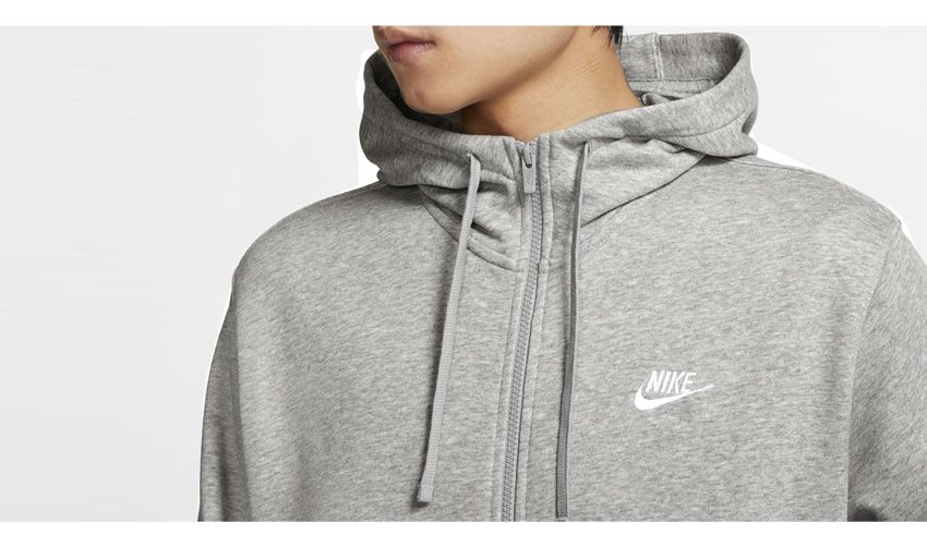 【100円引きCP★対象】ナイキ NIKE パーカー メンズ フレンチテリー ジップ フーディー スウェット FRENCH TERRY FULL ZIP HOODIE BV2649 アウター 羽織 グレー ロゴ スポーツ ブランド ウェア トップス 長袖 アウトドア トレーニング ゆったり シンプル