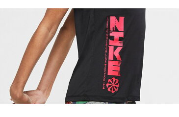 【8/26 0時〜★タイムセール】【メール便可】 ナイキ 半袖Tシャツ NIKE DRI FIT LEG アイコンクラッシュ S/S Tシャツ レディース ブラック 黒 CV5241 ウエア トップス ブランド カジュアル ロゴ トレーニング ジム 半袖 運動 プリント