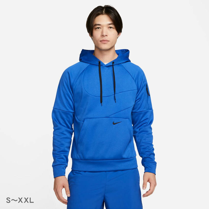 ナイキ パーカー メンズ ナイキ パーカー NIKE Therma-FIT メンズ プルオーバー フィットネスパーカー メンズ ブルー 青 ブラック 黒 Therma-FIT Men's Pullover Fitness Hoodie DQ5402 480 ロゴ ブランド スポーティ トップス 長袖 プルオーバー カジュアル シンプル スウェット パーカー