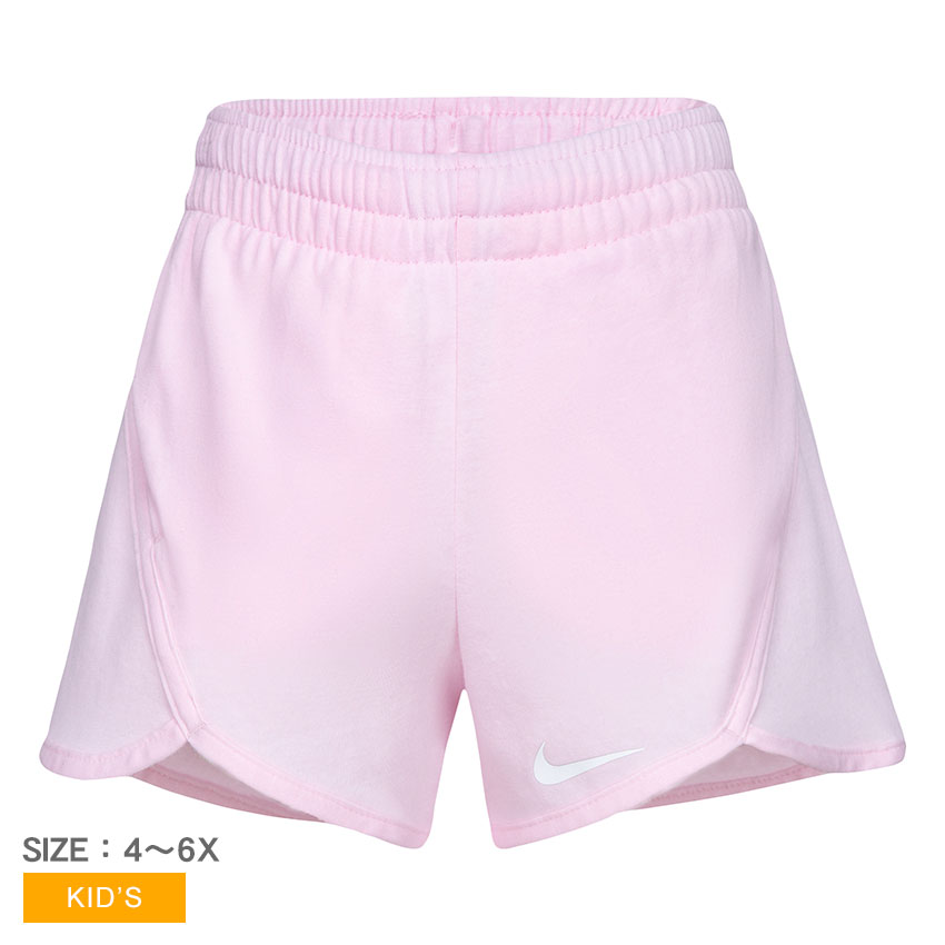 【ゆうパケット配送】ナイキ NIKE G NK ICON SHORT キッズ ジュニア 子供 こども 女の子 春 夏 秋 ボトムス ズボン ショート ハーフパンツ ショートパンツ ピンク 36K591-A9Y 105cm-120cm ロゴ スポーティ おしゃれ ジャージ 運動 公園