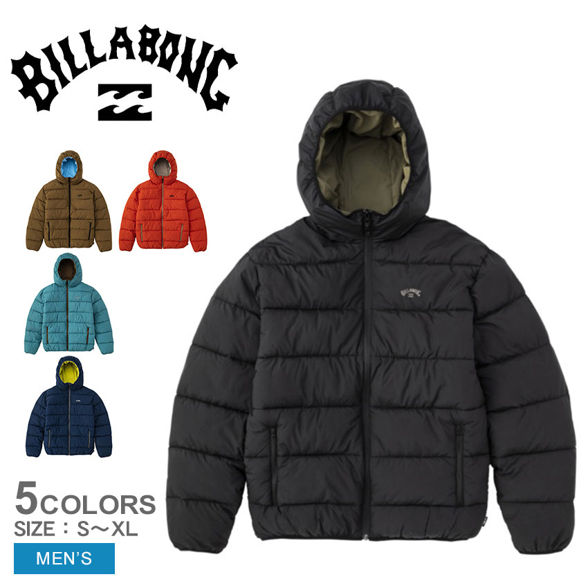 【店内全品★P5倍！】ビラボン 中綿ジャケット BILLABONG Y2K パフ ジャケット メンズ ブラック 黒 ブラウン 茶 オレンジ ネイビー 紺 ブルー 青 Y2K PUFF JACKET BD012763 ウエア トップス アウター 長袖 ロゴ ワッペン 中綿 ブランド カジュアル シンプル