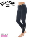 【ネコポス配送】 ビラボン ラッシュガード BILLABONG LOGO BAND UV LEGGINGS ラッシュレギンス レディース ブラック 黒 BF01...
