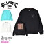 椯ǯǯSALEӥܥ ȥ졼ʡ BILLABONG PATERN LOGO SWEAT CREW åȥȥ졼ʡ ǥ ֥å  ۥ磻  ֥롼  BD013001  ȥåץ å å ֥ ȥ꡼ ץ 奢 ݡƥ