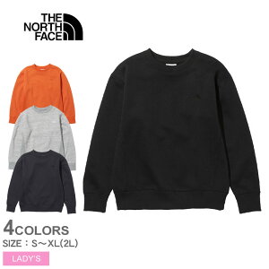 ザ ノースフェイス スウェット THE NORTH FACE ヘザー スウェット クルー レディース ブラック 黒 グレー HEATHER SWEAT CREW NTW62133 トップス スウェット スエット ウエア ノースフェース ブランド アウトドア レジャー シンプル ロゴ