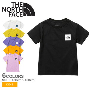 【ゆうパケット配送】ザ ノースフェイス 半袖Tシャツ THE NORTH FACE ショートスリーブ スモール スクエア ロゴティー キッズ ジュニア 子供 ホワイト 白 ブラック 黒 S/S Small Square Logo Tee NTJ32251 男の子 女の子 ノース プリント アウトドア|kd-fku sale han-tee|