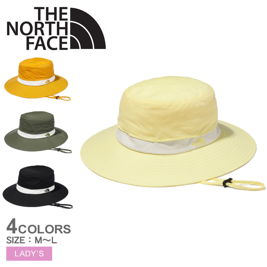 ＼師走theクリアランスSALE★／ザ ノースフェイス 帽子 THE NORTH FACE サンライズ ハット レディース ブラック 黒 カーキ イエロー 黄色 クリーム Sunrise Hat NNW02041 ノースフェース ノース シンプル アウトドア 日よけ UVカット 紫外線カットのサムネイル