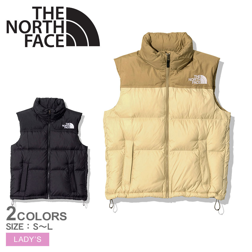 ザ ノースフェイス ダウンベスト THE NORTH FACE ヌプシベスト レディース ブラック 黒 ベージュ Nuptse Vest NDW92233 アウター アウトドア ウェア ベスト キャンプ トレッキング デイリー フェス ダウン アクティビティ 軽量 登山 野外のサムネイル