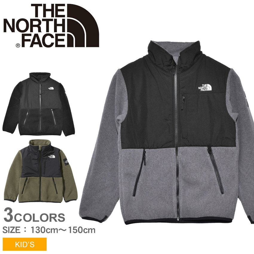 THE NORTH FACE ザ ノースフェイス ジャケット デナリジャケット DENALI JACKET NAJ71943 キッズ ジュニア 子供 ノースフェース フリース アウター ウエア ブランド スポーティ アウトドア 長袖 防寒 静電気 保温 黒 ブラック 男の子 女の子 国内正規品のサムネイル