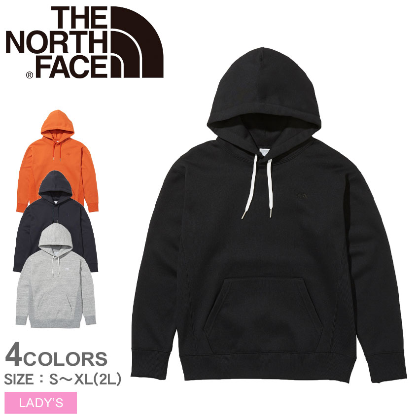 ザ・ノース・フェイス パーカー（レディース） 【店内全品★P5倍！】ザ ノースフェイス パーカー THE NORTH FACE ヘザースウェットフーディ レディース ブラック 黒 ネイビー グレー オレンジ HEATHER SWEAT HOODIE NTW62132 トップス スウェット スエット プルオーバー ウエア ノースフェース ブランド