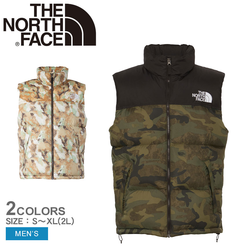 【店内全品★P5倍！】ザ ノースフェイス 中綿ベスト THE NORTH FACE ノベルティーヌプシベスト メンズ ブラック 黒 ベージュ マルチカラー Nuptse Hoodie ND92339 ノースフェース アウター ウェア シンプル カジュアル アウトドア キャンプ レジャー ロゴ