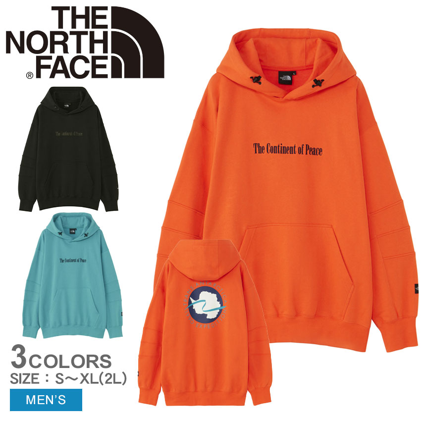 【店内全品★P5倍！】ザ ノースフェイス パーカー THE NORTH FACE トランス アンタークティカ フーディ メンズ ブラック 黒 オレンジ Trans Antarctica Hoodie NT62332 ウエア フード スウェット トップス 長袖 ノースフェース プルオーバー パーカー