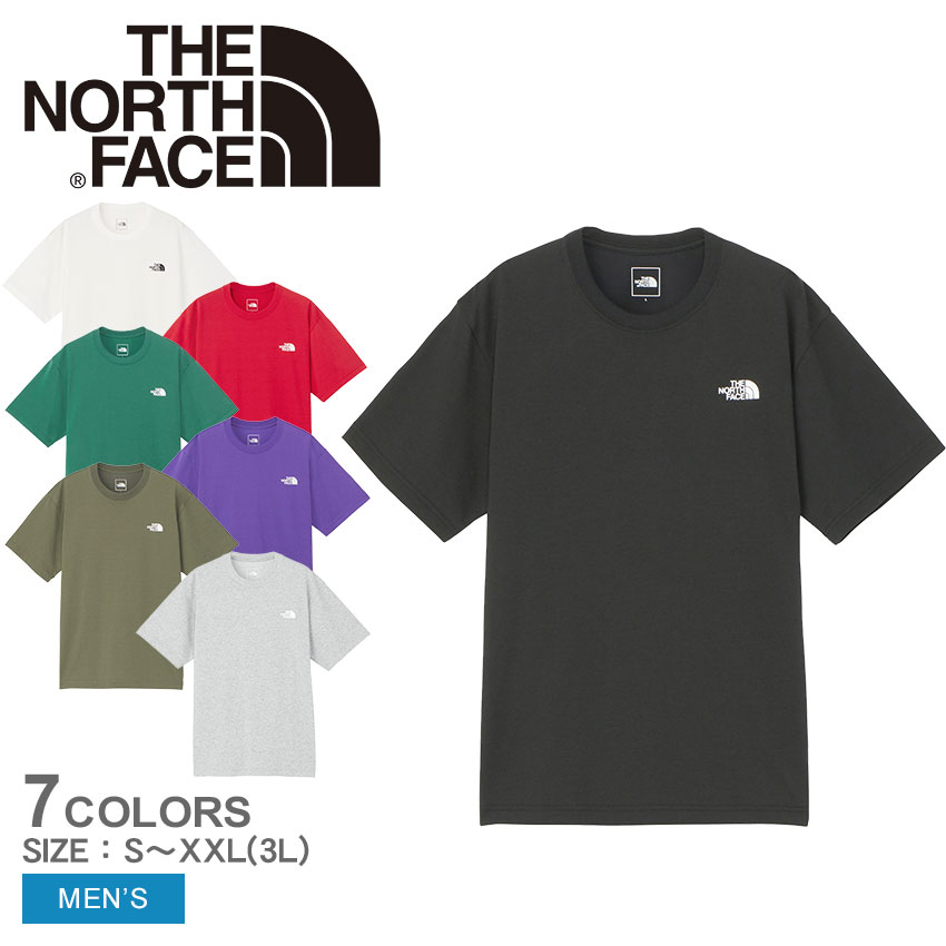 【店内全品★P5倍！】ザ ノースフェイス 半袖Tシャツ THE NORTH FACE ショートスリーブヌプシティー メンズ ブラック 黒 ホワイト 白 S／S Nuptse Tee NT32448 ノースフェース トップス 半袖 アウトドア シンプル Tシャツ ブランド プリント ロゴ クルーネック slz