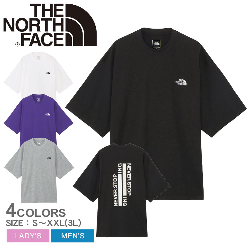 ザ・ノース・フェイス 服（父向き） 【店内全品★P5倍！】ザ ノースフェイス 半袖Tシャツ THE NORTH FACE ショートスリーブネバーストップアイエヌジーティー メンズ レディース ホワイト 白 ブラック 黒 S／S NEVER STOP ING TEE NT32401 ノースフェース トップス 半袖 アウトドア レジャー|slz|