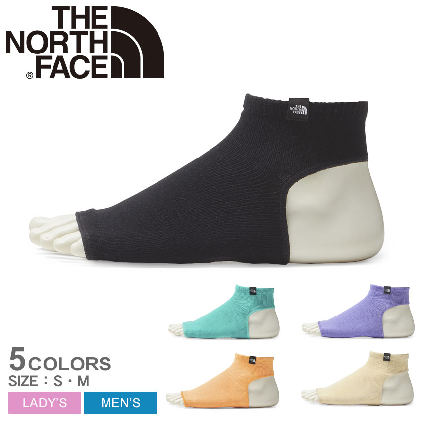 楽天Z-CRAFTザ ノースフェイス 靴下 THE NORTH FACE TNF ストラップ サンダル ソックス メンズ レディース ブラック 黒 ベージュ TNF STRAP SANDAL SOCKS NN82412 サンダルソックス ソックス くつした くつ下 ブランド ノースフェース ロゴ ブランド