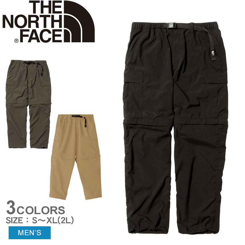 ザ ノースフェイス ボトムス THE NORTH FACE ジップオフカーゴパンツ メンズ ブラック 黒 ベージュ Zip-Off Cargo Pant NB32331 ズボン はっ水 撥水 ロングパンツ ハーフパンツ 2WAY 半ズボン ウエア ノースフェース ブランド アウトドア