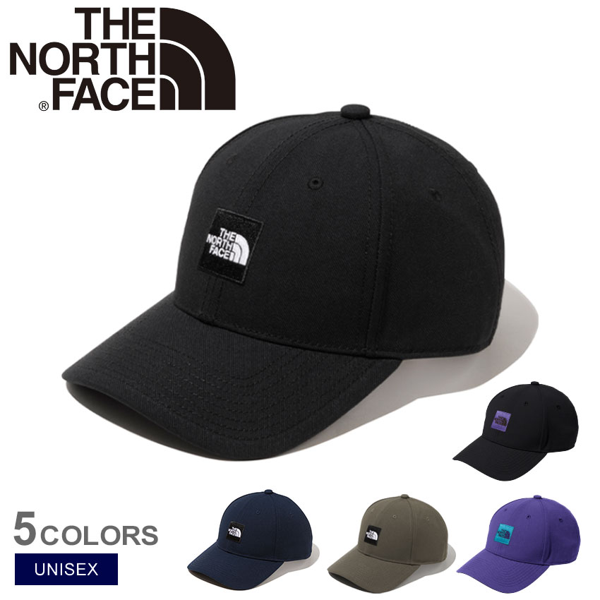 【店内全品★P5倍！】ザ ノースフェイス 帽子 THE NORTH FACE スクエアロゴキャップ ユニセックス ブラック 黒 ネイビー 紺 Square Logo Cap NN02334 ぼうし ブランド キャップ 男女兼用 UPF50 紫外線カット率95％以上 人気 おしゃれ 定番 ノースフェース