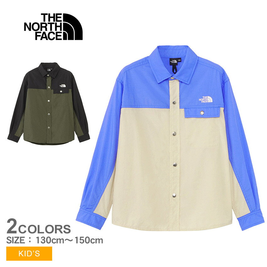 ザ・ノース・フェイス 長袖シャツ THE NORTH FACE ロングスリーブヌプシシャツ キッズ 
