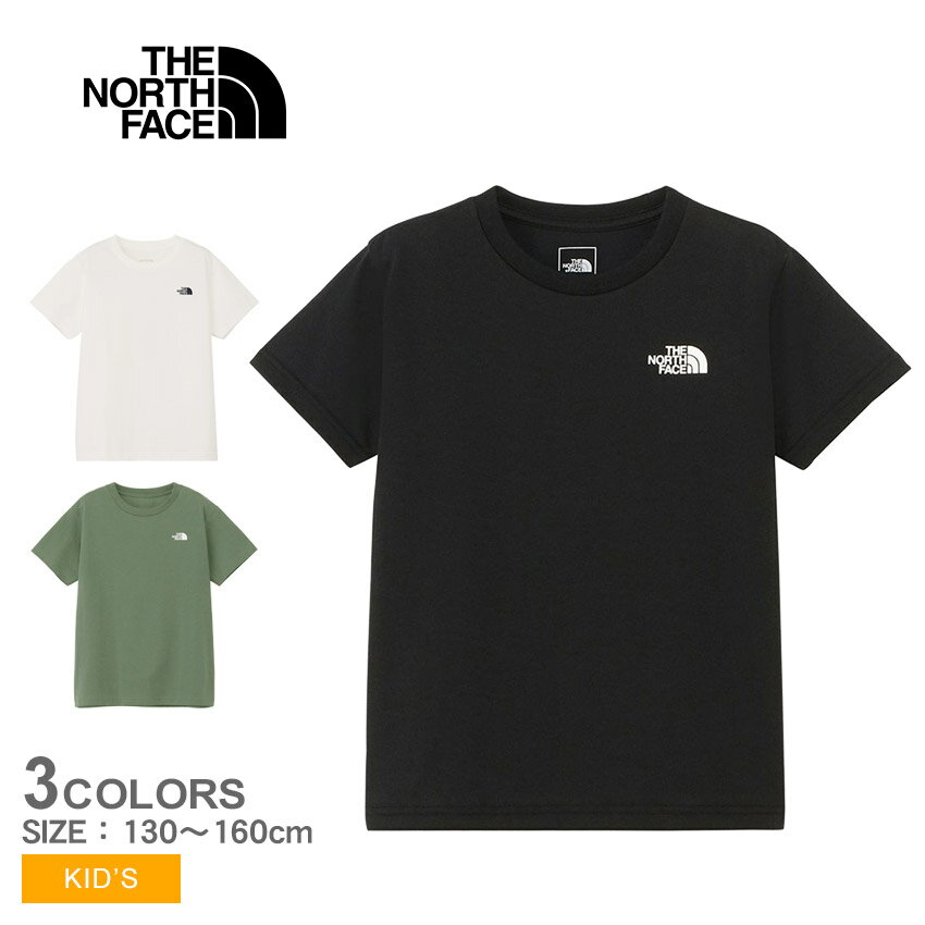 楽天Z-CRAFTザ・ノース・フェイス 半袖Tシャツ THE NORTH FACE ショートスリーブヌプシティー キッズ ホワイト 白 グリーン 緑 S/S Nuptse Tee NTJ32540 トップス ウェア 半袖 ショートスリーブ キャンプ アウトドア レジャー カジュアル シンプル 国内正規品
