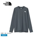 ザ・ノース・フェイス 長袖Tシャツ THE NORTH FACE ロングスリーブブリーズレンジランクルー メンズ グレー NT12579 トップス 長袖 プルオーバー フード フード付き アウトドア ロゴ プリント キャンプ スポーツ カジュアル 国内正規品
