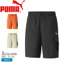 【店内全品★P5倍！】プーマ パンツ PUMA オープン ロード ウーブン ショーツ 9 メンズ ブラック 黒 ベージュ オレンジ 675581 ウエア 吸水 速乾 ショート丈 ハーフパンツ ボトムス パンツ ロゴ シンプル スポーティ ブランド アウトドア スポーツ トレーニング