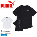 【ゆうパケット配送】 プーマ トレーニングウェア PUMA トレーニング トレイン エッジ 半袖 Tシャツ メンズ ブラック 黒 ホワイト 白 525198 ウエア トップス Tシャツ 半袖 吸水 速乾 通気性 ブランド ロゴ プリント バックプリント クルーネック カジュアル