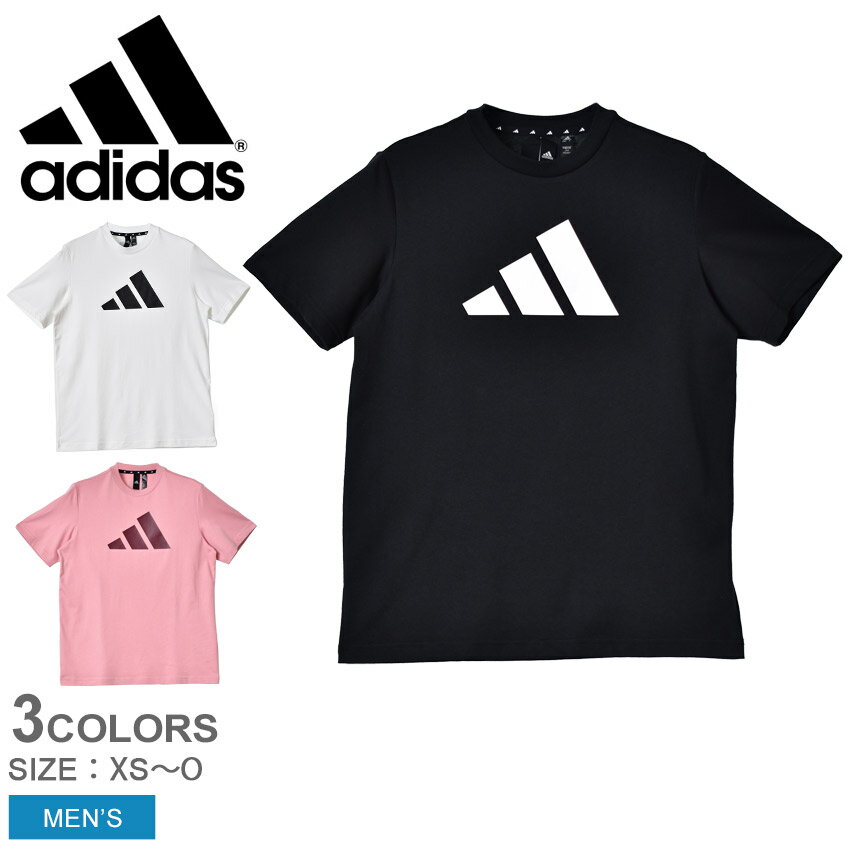 【売り尽くし★大決算セール！】アディダス 半袖Tシャツ ADIDAS フューチャーアイコン 3バー 半袖 Tシャツ メンズ 【ゆうパケット配送】ブラック 黒 ホワイト 白 MLW11 トップス ブランド スポーツ カジュアル ロゴ プリント シンプル リラックス 柔らかい 国内正規品のサムネイル