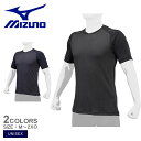 【ネコポス配送】ミズノ アンダーシャツ MIZUNO ドライエアロフローKUGEKI ICE(V-Coolネック/半袖) ユニセックス ブラック 黒 ネイビー ...