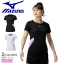 【6/5限定★最大300%ポイントバック】ミズノ ランニングシャツ MIZUNO ドライエアロフローTシャツ レディース ブラック 黒 パープル 紫 J2MAC...
