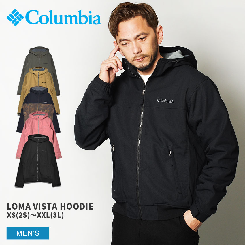 コロンビア コロンビア フーディージャケット COLUMBIA ロマビスタフーディー メンズ ブラック 黒 ベージュ LOMA VISTA HOODIE PM3753 デイリー キャンプ フェス アウター タウンユース アウトドア カジュアル フリース 中綿 上着 羽織