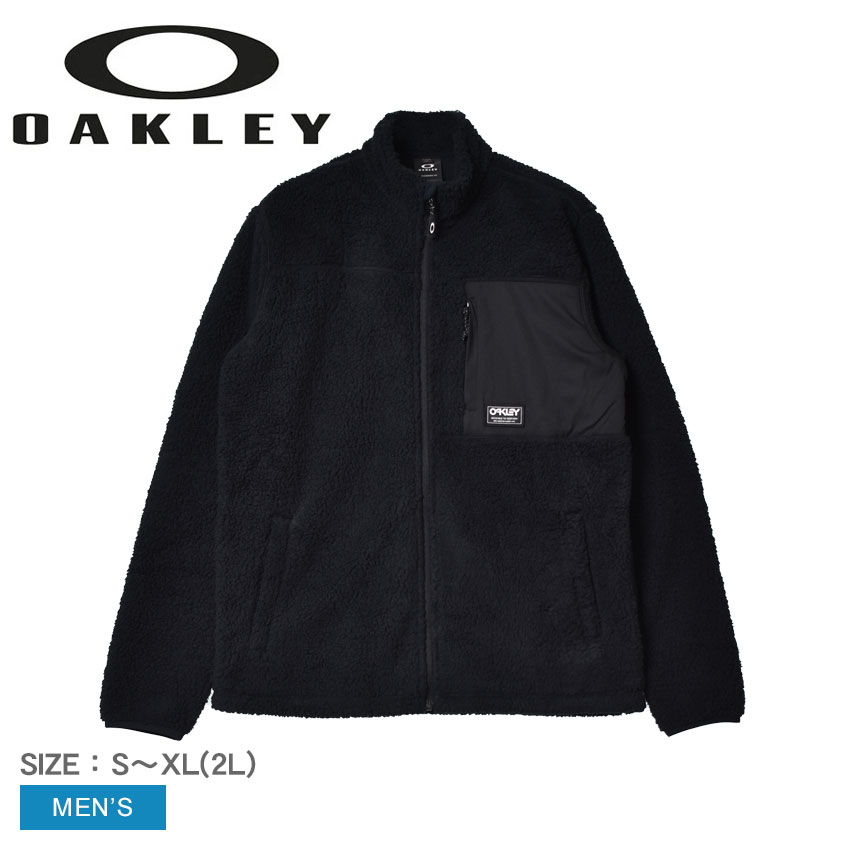 オークリー アウトドアウェア メンズ 【店内全品★P5倍！】オークリー シェルパジャケット OAKLEY マウンテン ファイアー シェルパ メンズ ブラック 黒 MOUNTAIN FIRE SHERPA FOA403426 上着 ウェア 羽織 長袖 登山 アウトドア レジャー ウォーキング フルジップ ジップアップ スポーティ