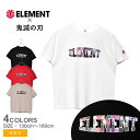 【50円引きCP★対象】【ゆうパケット配送】 エレメント 半袖Tシャツ ELEMENT 『鬼滅の刃』KIMETSU B SS BOY Tシャツ キッズ ジュニア 子供 ブラック 黒 ホワイト 白 BB026293 男の子 女の子 子ども 柱 トップス クルーネック スケーター その1