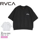 ルーカ 半袖トレーナー RVCA ARCH MINI RVCA SWEAT ST レディース ブラック 黒 グレー BE043220 トップス 半袖 トレーナー スウェット スエット オーバーサイズ ゆったり カジュアル サーフ シンプル おしゃれ ワンポイント ロゴ 無地