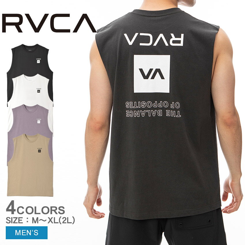 ルーカ タンクトップ  メンズ 【ゆうパケット配送】 ルーカ タンクトップ RVCA UP STATE CUTOFF TANK メンズ ブラック 黒 ホワイト 白 BE041352 ノースリーブ インナー トップス バックプリント プリント ストリート スポーティ カジュアル ロゴ ウエア ウェア サーフ サーフィン サーファー