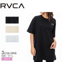 ルーカ Tシャツ レディース 【店内全品★P2倍！】ルーカ ワンピース RVCA RVCA BACK LINE TEE OP ワンピース レディース ブラック 黒 ホワイト 白 BD043424 トップス 半袖 カジュアル サーフ 刺繍 シンプル ラフ 部屋着 ルームウェア Tシャツ ワンポイント ロゴ 無地 プリント