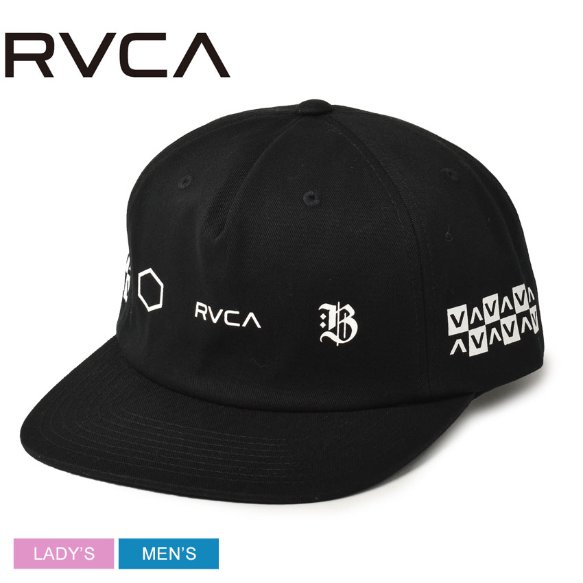 ルーカ 帽子 RVCA バロン スナップバック メンズ レディース ブラック 黒 BARRON SNAPBACK BD041922 キャップ 小物 ウエア ロゴ カジュアル ストリート サーフ ブランド シンプル タウンユース コラボ