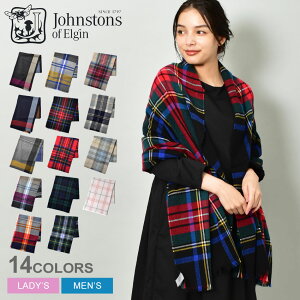 【12/25★24h限定SALE】ジョンストンズ ストール JOHNSTONS カシミヤ 大判ストール メンズ レディース グレー ネイビー レッド 赤 グリーン ベージュ WA001174 ブランド カシミア カシミヤ マフラー 羽織 ブランケット チェック柄 ニット シンプル ひざ掛け