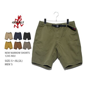 【200円引きCP★対象】グラミチ ショートパンツ GRAMICCI ニューナローショートパンツ メンズ ブラック 黒 NEW NARROW SHORTS 1245-NOJ パンツ ショーパン ボトムス カジュアル アウトドア シンプル ズボン 半ズボン キャンプ フェス アメカジ