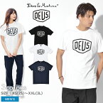 【店内全品★P5倍！】デウス エクスマキナ 半袖Tシャツ DEUS EX MACHINA シェルド Tシャツ メンズ ブラック 黒 ホワイト 白 ネイビー 紺 SHIELD TEE DMW41808E 【ゆうパケット配送】トップス ストリート ブランド オーバーサイズ ゆったり ロゴ クルーネック 半袖