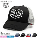 【店内全品★P5倍！】デウス エクス マキナ キャップ DEUS EX MACHINA ベイランド トラッカー キャップ メンズ レディース BAYLANDS TRUCKER CAP DMS07875 スナップバック 帽子 ロゴ 刺繍 メッシュ 赤 黒 白 青 メンズ レディース 父の日|slz|