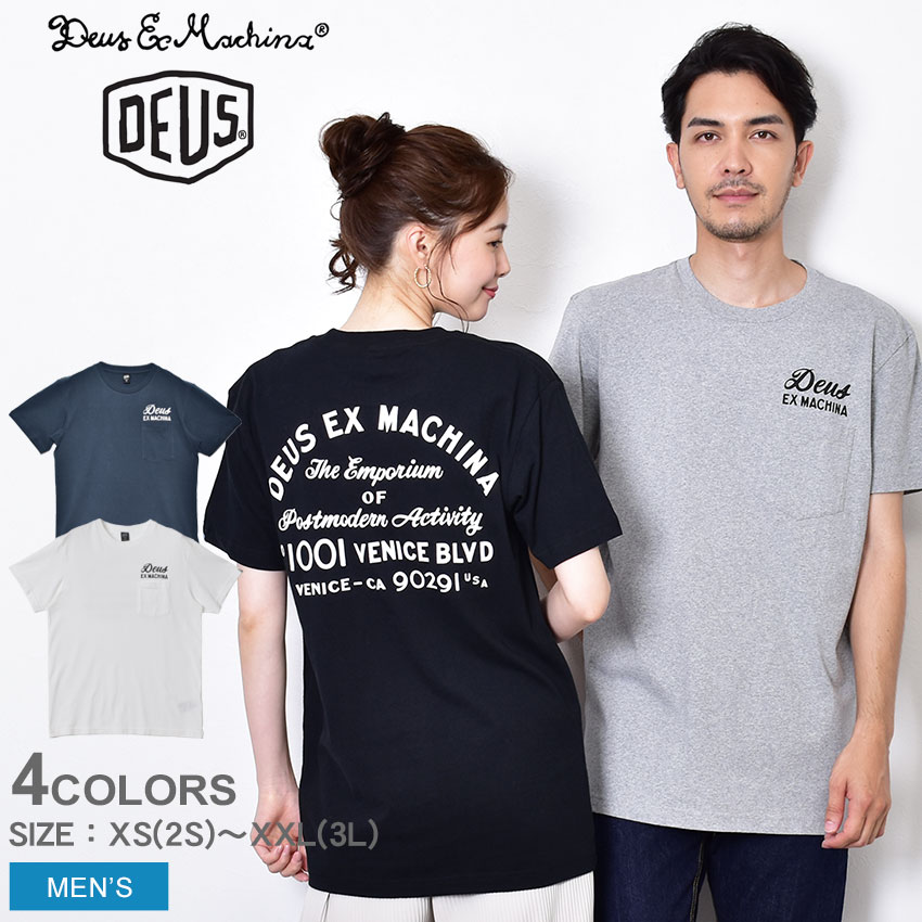 【店内全品★P5倍！】【ゆうパケット配送】 デウス エクス マキナ 半袖Tシャツ DEUS EX MACHINA VENICE ADDRESS TEE …