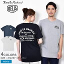 【店内全品★P5倍！】【ゆうパケット配送】 デウス エクス マキナ 半袖Tシャツ DEUS EX MACHINA VENICE ADDRESS TEE メンズ グレー ブラック 黒 T-DMS41065A Tシャツ トップス 半袖 スポーツ 人気 ポケット ロゴ カジュアル バックプリント 紺