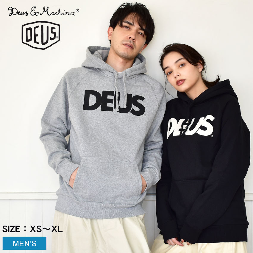 デウス エクスマキナ フーディ スウェット 裏起毛 メンズ レディース DEUS EX MACHINA ALL CAPS HOODY DMF88526 ストリート ブランド 長袖 トップス スウェット オーバーサイズ ゆったり 大きめ カジュアル ロゴ トレーナー パーカーのサムネイル