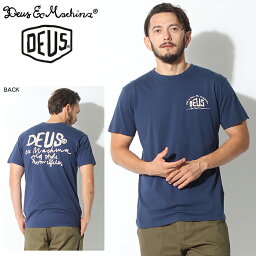 DEUS EX MACHINA デウス エクス マキナ 半袖Tシャツ オールド スタイル MC Tシャツ ネイビーOLD STYLE MC TEE S/S DMP71514C半袖 ロゴ プリント トップス ウェア T-SHIRTS 紺 メンズ [0805deus]