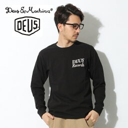 送料無料 DEUS EX MACHINA デウス エクス マキナ カットソー スプリットティーDEUS EX MACHINA SPLIT TEE L/S DMP61018Bロゴ プリント トップス ウェア ロンTメンズ(男性用)