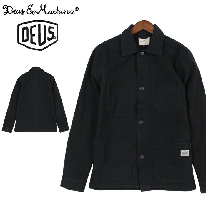 送料無料 デウス エクス マキナ DEUS EX MACHINA テーラージャケット TAYLOR WORK JACKET ブラック(DEUS EX MACHINA DMW66778 BLACK TAYLOR WORK JACKET)メンズ