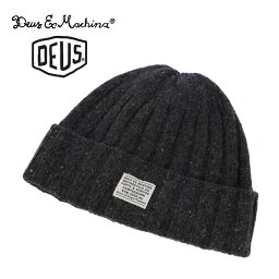 デウス エクス マキナ DEUS EX MACHINA ニット帽 NELSON BEANIE ブラック(DEUS EX MACHINA DMW57615 BLACK NELSON BEANIE)メンズ(男性用) 帽子 キャップ アウトドア メンズ(男性用) 兼 レディース(女性用)