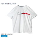 【店内全品★P5倍！】【ゆうパケット配送】 トミーヒルフィガー 半袖Tシャツ TOMMY HILFIGER フラッグストライプTシャツ メンズ ホワイト 白 FLAG STRIPE TEE 78J4997 トップス ロゴ おしゃれ ブランド シンプル カジュアル キレカジ ゆったり コットン クルーネック