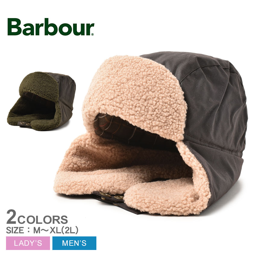 【店内全品★P5倍！】バブアー 帽子 BARBOUR モラール ワックス トラッパー メンズ レディース カーキ ブラウン 茶 MORAR WAX TRAPPER MHA0710 バーブァー 飛行帽 パイロットキャップ 耳あて ブランド カジュアル クラシック ベーシック アウトドア シンプル