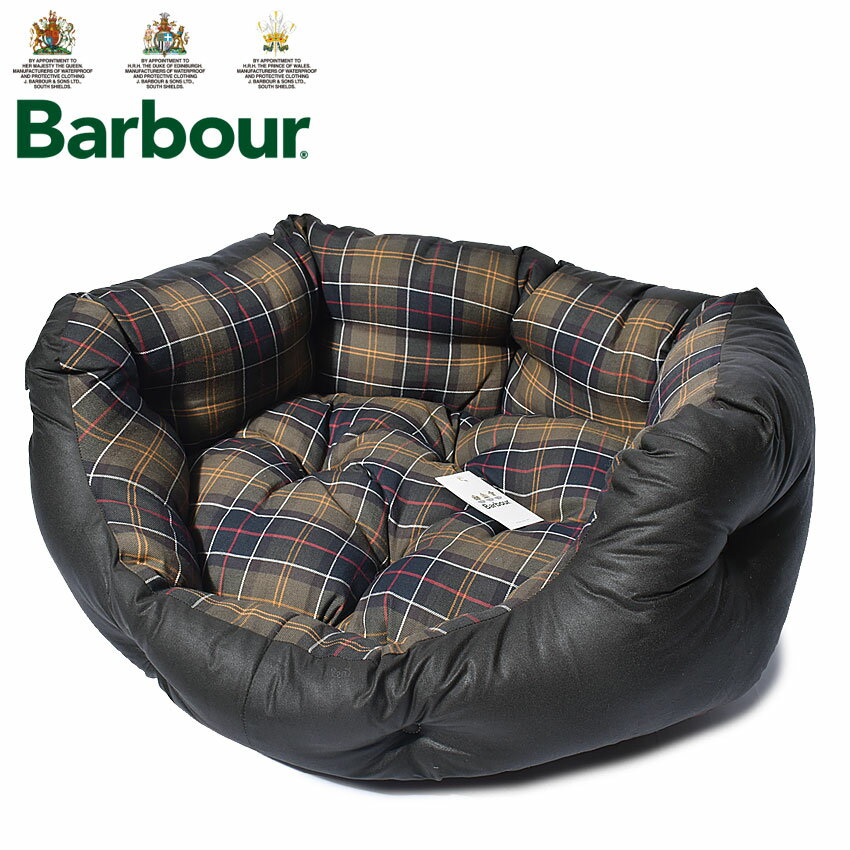 【店内全品★P5倍！】BARBOUR バブアー 犬用ベッド オリーブ ワックスコットン ドッグベッド WAX／CTN DOG BED DAC0018 TN11 バーブァー ブランド ベーシック クラシック シンプル おしゃれ ドッグ用 クッション フリース ふわふわ