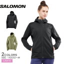 サロモン ウィンドブレーカー レディース 【店内全品★P5倍！】サロモン ウィンドジャケット SALOMON ゴアテックスインフィニアムストッパー レディース ブラック 黒 グリーン 緑 GORE TEX INFINIUMWINDSTOPPER LC1885900 LC2129600 アウター 上着 羽織 長袖 スポーティ シンプル フード ジップアップ